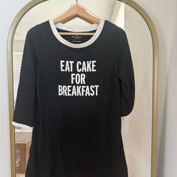 kate spade eat cake for breakfast sleep shirt - Picture 2 of 4